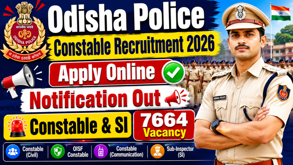Odisha Police Constable Recruitment 2026