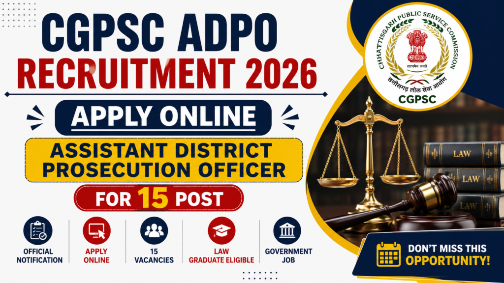 CGPSC ADPO Recruitment 2026