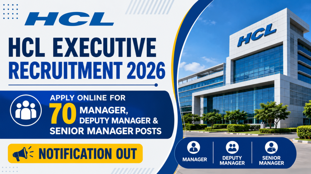 HCL Executive Recruitment 2026