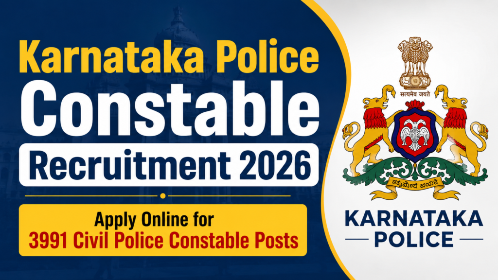 Karnataka Police Constable Recruitment 2026