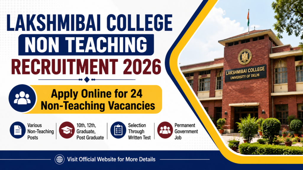 Lakshmibai College Non Teaching Recruitment 2026