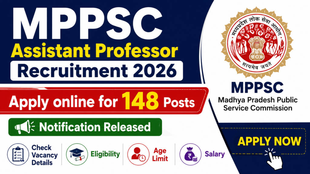MPPSC Assistant Professor Recruitment 2026