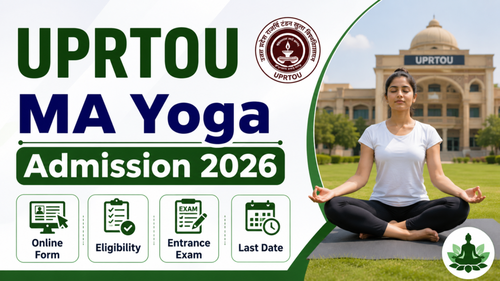 UPRTOU MA Yoga Admission 2026