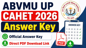 ABVMU UP CAHET 2026 Answer Key