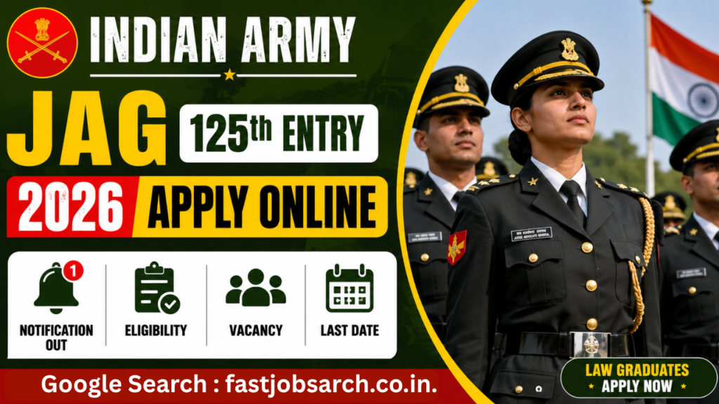 Indian Army JAG 125th Entry 2026 Apply Online