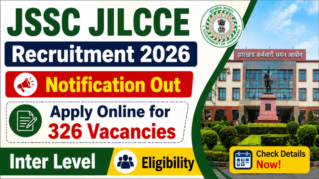 JSSC JILCCE Recruitment 2026