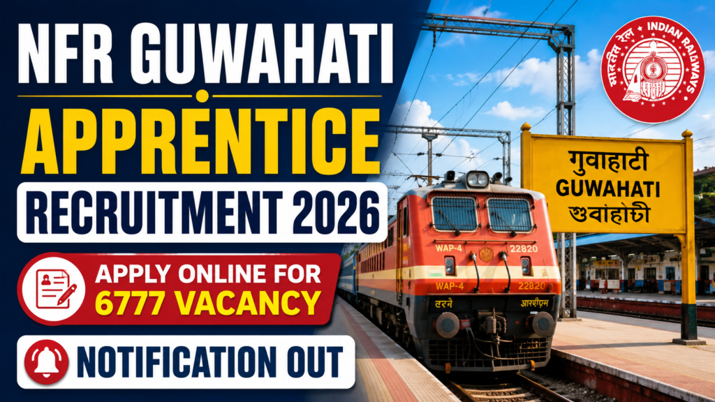 NFR Guwahati Apprentice Recruitment 2026