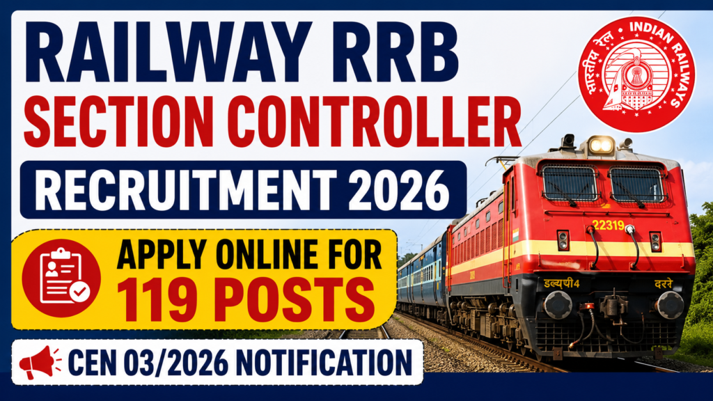 Railway RRB Section Controller Recruitment 2026